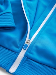 Little Bird by Jools Oliver Blue Rainbow Stripe Blue Track Jacket - Image 10 of 10