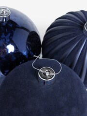 Set of 3 Navy Blue XL Baubles - Image 4 of 4
