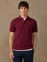 Կարմիր - Hackett Classic Fit Short Sleeve Branded Polo Shirt - Պատկեր 3 5-ից
