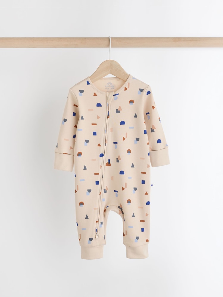 Blau - Bedruckte fußlose Schlafanzüge für Babys, 4er-Pack (0 Monate–3 Jahre) - Bild 2 von 10