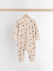 Blau - Bedruckte fußlose Schlafanzüge für Babys, 4er-Pack (0 Monate–3 Jahre) - Bild 4 von 10