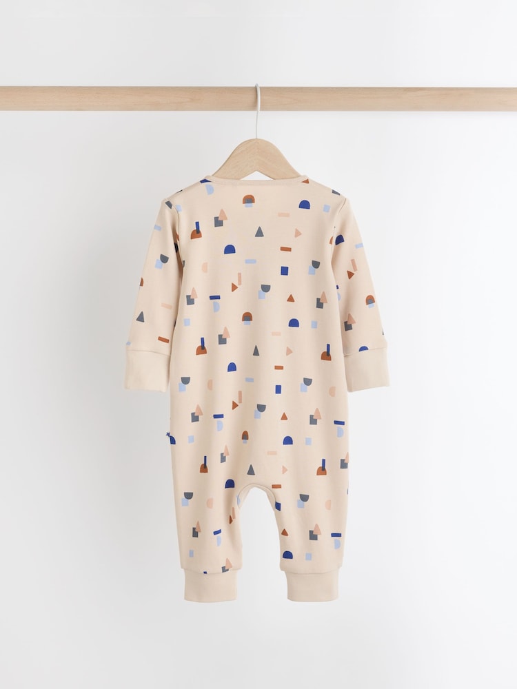 Blue Baby Printed Footless Sleepsuits 4 Pack (0mths-3yrs) - Image 4 of 10