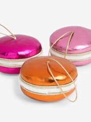 Set of 3 Pink Macaron Christmas Baubles - Image 4 of 4