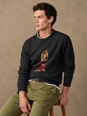 Hackett Merino Wool Harry Crew Neck Jumper - תמונה 1 מתוך 5