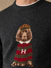 Hackett Merino Wool Harry Crew Neck Jumper - תמונה 2 מתוך 5