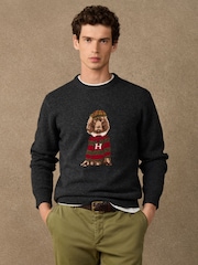 Hackett Merino Wool Harry Crew Neck Jumper - תמונה 3 מתוך 5