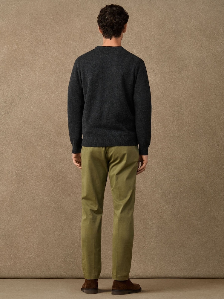 Hackett Merino Wool Harry Crew Neck Jumper - תמונה 5 מתוך 5