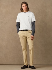 Hackett White Classic Fit H Logo T-Shirt - Image 4 of 5
