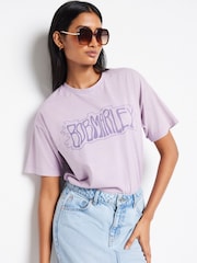Lilac Purple Bob Marley License Graphic Band T-Shirt - Image 1 of 6