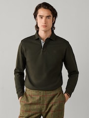 Verde - Camisa de rugby Hackett Classic Fit Tattersall Trim - Imagen 3 de 5