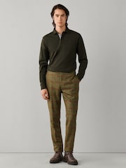 Verde - Camisa de rugby Hackett Classic Fit Tattersall Trim - Imagen 4 de 5