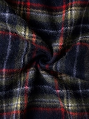 Hackett Wool-Cashmere Branded Plaid Scarf - Imaginea 2 din 3