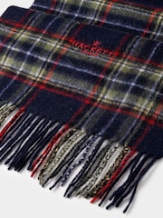 Hackett Wool-Cashmere Branded Plaid Scarf - Imaginea 3 din 3