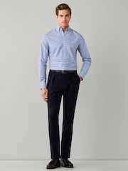 Blau - Hackett Tailored Fit Tri-Colour Gingham Shirt - Bild 4 von 6
