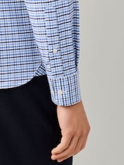 Blau - Hackett Tailored Fit Tri-Colour Gingham Shirt - Bild 6 von 6