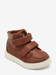 Tan Brown Standard Fit (F) Warm Lined Touch Fastening Boots - Image 4 of 7