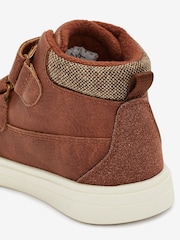Tan Brown Standard Fit (F) Warm Lined Touch Fastening Boots - Image 6 of 7