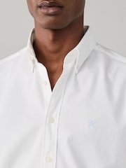 Hvit - Hackett Skreddersydd Garment Dyed Oxford-skjorte - Bilde 2 av 6