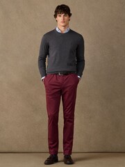 Hackett Grey Cotton Branded Crew Neck Jumper - Image 4 of 5