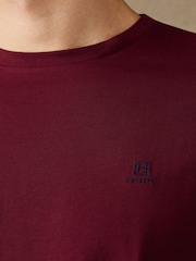 Hackett Red Classic Fit H Logo T-Shirt - Image 2 of 5