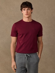 Hackett Red Classic Fit H Logo T-Shirt - Image 3 of 5