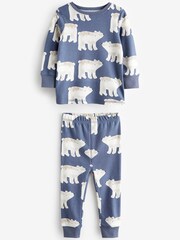 Blau/Creme Pinguin/Eisbär - Kuschelpyjamas im 3er-Pack (9 M.–8 J.) - Bild 4 von 8