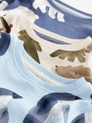 Blau/Creme Pinguin/Eisbär - Kuschelpyjamas im 3er-Pack (9 M.–8 J.) - Bild 8 von 8