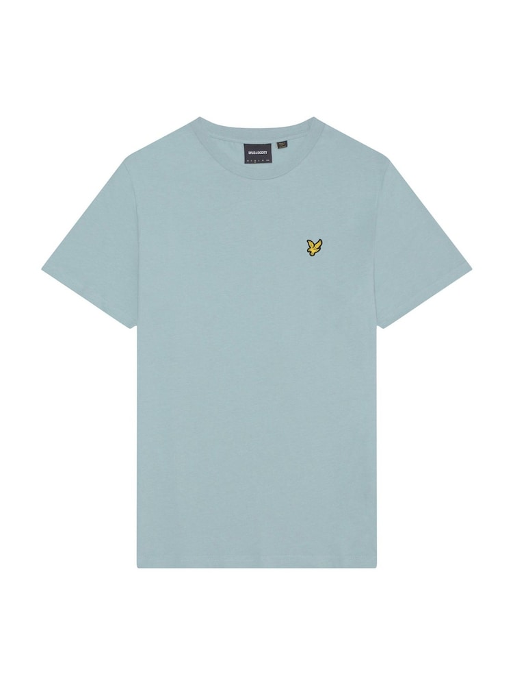 Lyle & Scott Blue 100% Cotton Big Crew Neck T-Shirt - Image 5 of 5