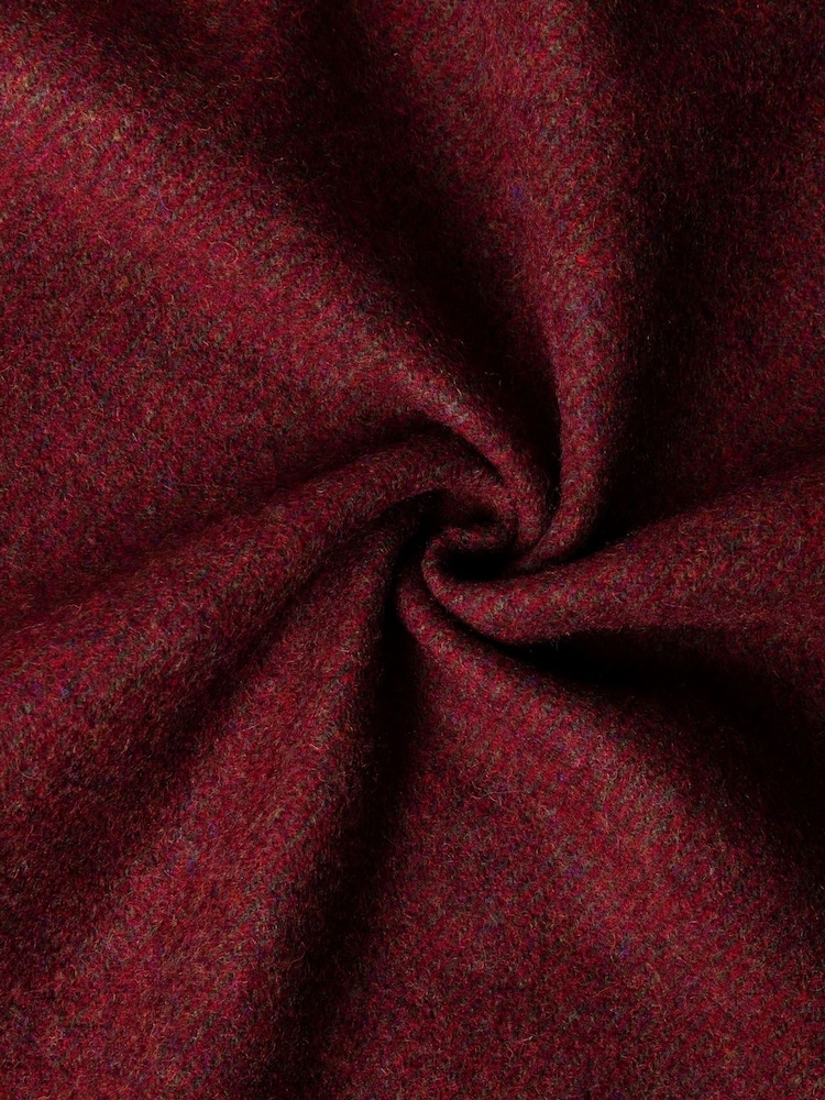 Rouge - Hackett Wool-Cashmere Twill Scarf - Made in Italy - Image 2 sur 3 Rouge - Hackett Wool-Cashmere Twill Scarf - Made in Italy - Image 2 sur 3