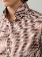 Orange - Hackett Tailored Fit Tri-Colour Gingham Shirt - Bild 2 von 6