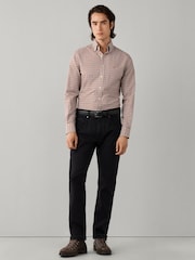 Orange - Hackett Tailored Fit Tri-Colour Gingham Shirt - Bild 4 von 6