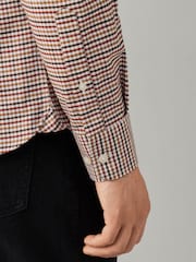 Orange - Hackett Tailored Fit Tri-Colour Gingham Shirt - Bild 6 von 6