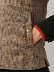 Hackett Wool Blend Tattersall Padded Gilet - Εικόνα 7 από 11