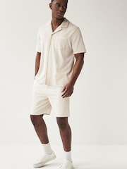Lyle & Scott Natural Towelling Resort Shirt - Image 1 of 4