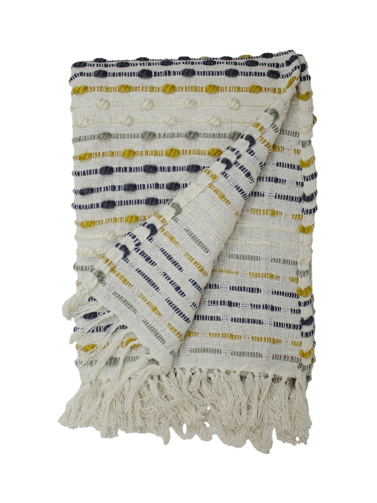furn. Yellow Dhadit Throw - Image 2 of 3