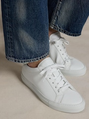 Polo Ralph Lauren White Jermain Lux Trainers - Image 1 of 5
