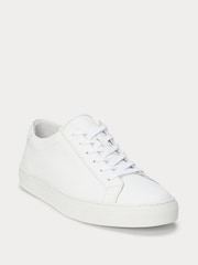Polo Ralph Lauren White Jermain Lux Trainers - Image 3 of 5