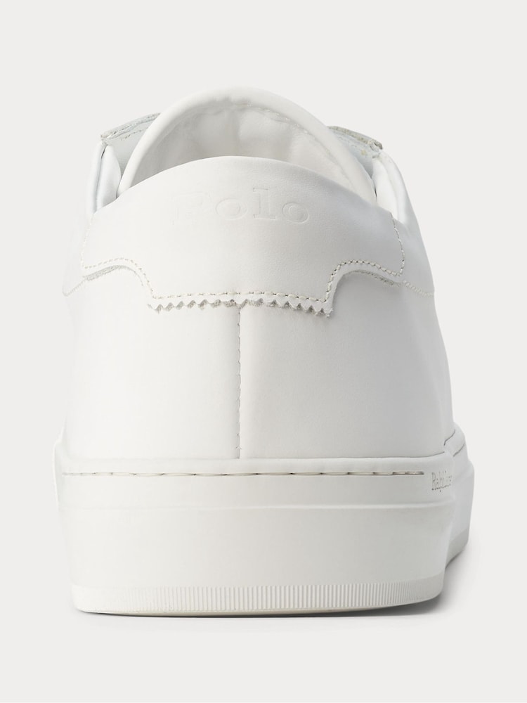 Polo Ralph Lauren White Jermain Lux Trainers - Image 5 of 5