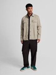 Lyle & Scott Ecru White Big Bedford Co-ord Overshirt - Image 4 of 5