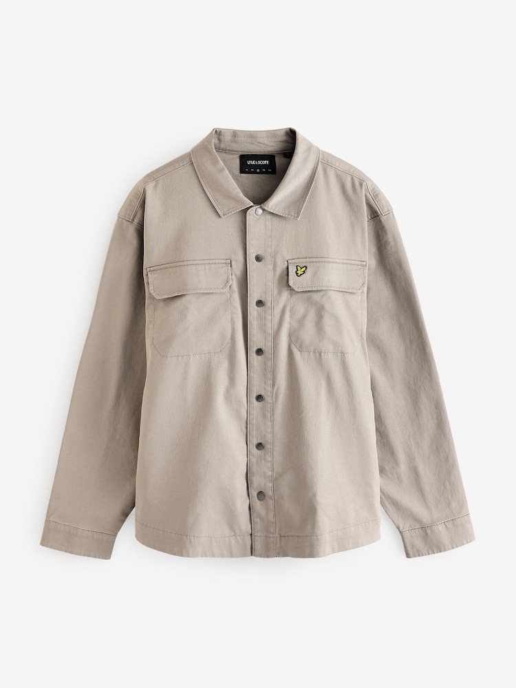 Lyle & Scott Ecru White Big Bedford Co-ord Overshirt - Image 5 of 5