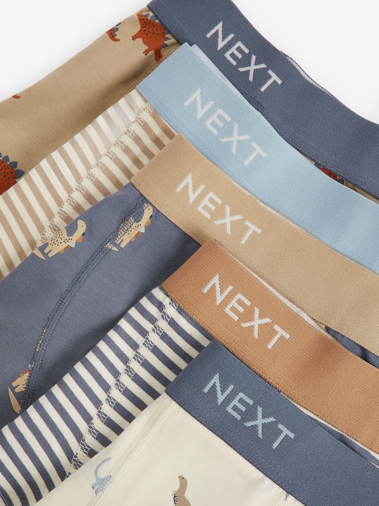 Blue/Grey Mini Bright Trunks 5 Pack (2-10yrs) - Image 8 of 8