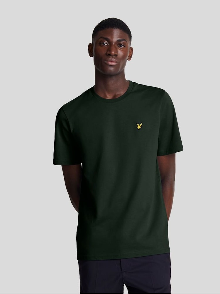 Lyle & Scott Green 100% Cotton Big Crew Neck T-Shirt - Image 1 of 5