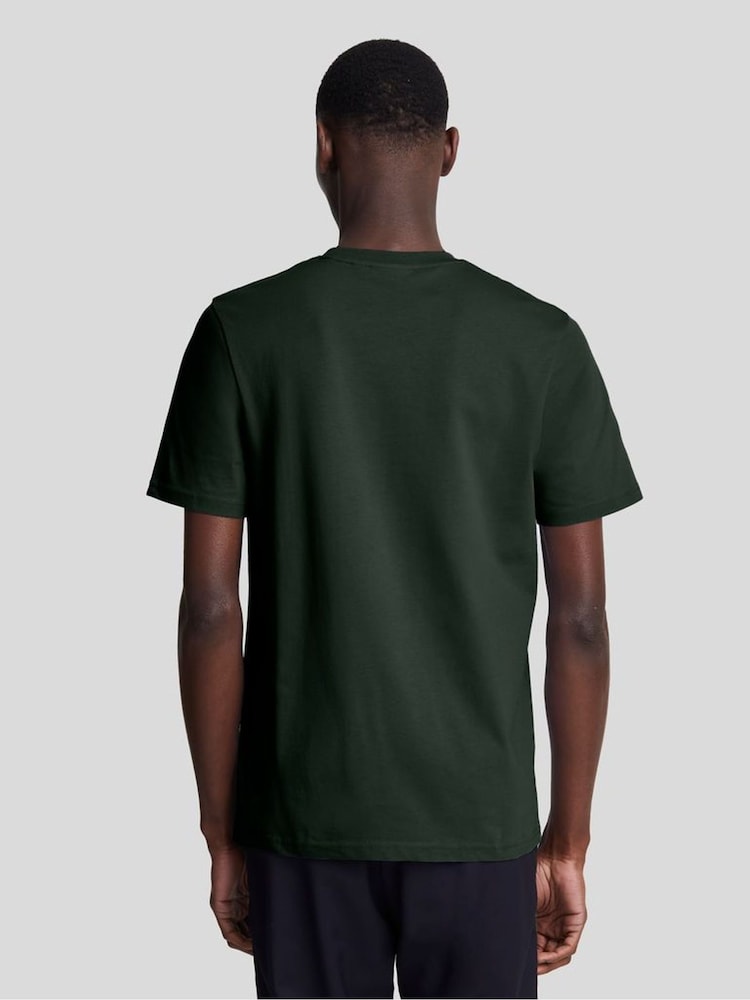 Lyle & Scott Green 100% Cotton Big Crew Neck T-Shirt - Image 2 of 5
