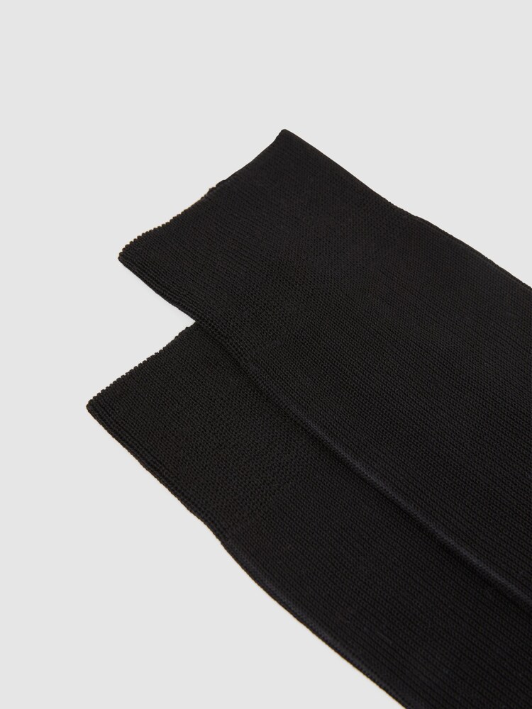 Reiss Black Cory Two Tone Cotton Socks - Image 2 of 3