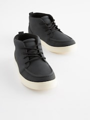 Black Standard Fit (F) Smart Lace-Up Boots - Image 1 of 6