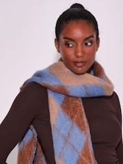 South Beach Argyle Scarf - Attēls 3 no 4