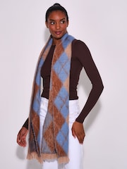 South Beach Argyle Scarf - Attēls 4 no 4