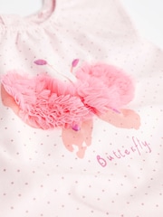 Pink Butterfly Baby Rompers 2 Pack - Image 5 of 8