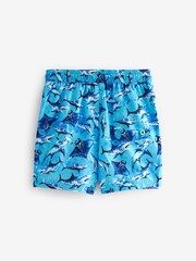 Blue Shark Printed Swim Shorts (3-16yrs) - Image 4 of 5
