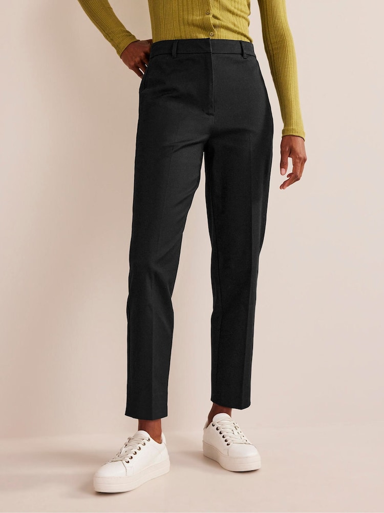 Boden Black Kew Side Stripe Trousers - Image 1 of 5